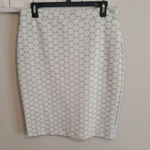 Leota Gray Silver Pencil Skirt Knee-Length Work